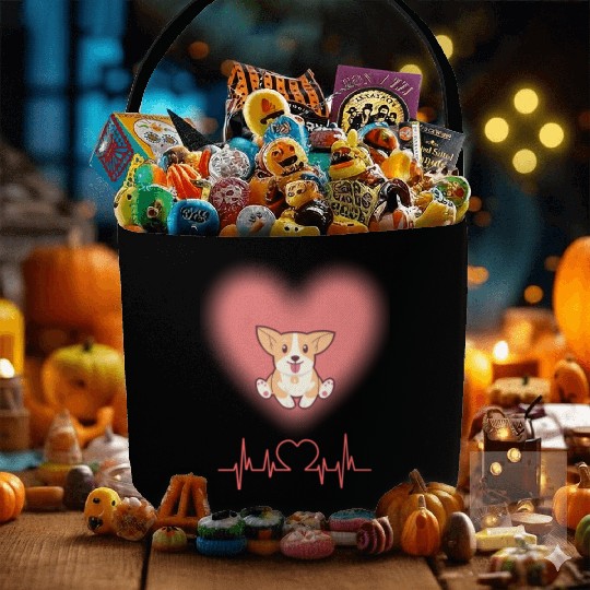 I LOVE MY DOG Fabric Baskets