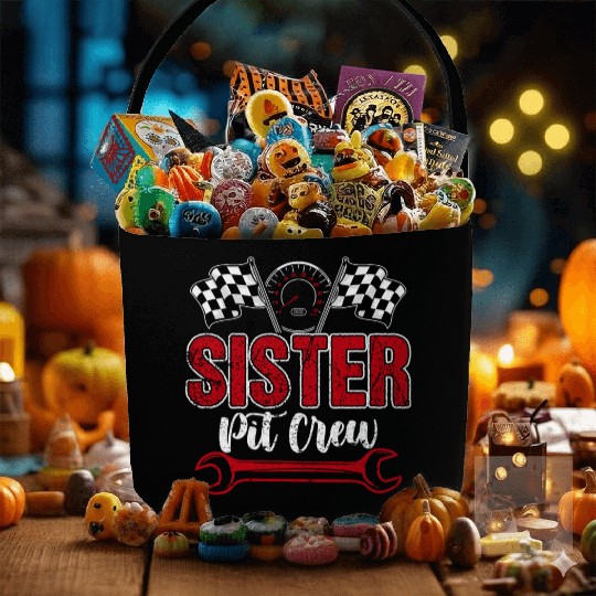 Birthday Party Racing Family Sister Pit Crew Fabric Baskets