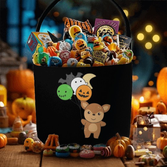 Deer Halloween Balloons Kids Cute Animals Fabric Baskets