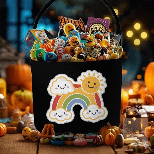 Rainbow Bright Fabric Baskets