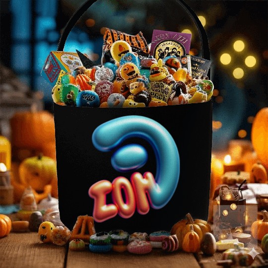 Typography Fabric Baskets