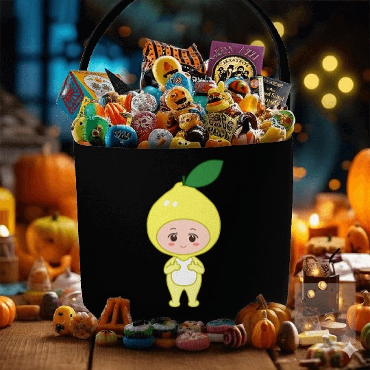 back to school Lemon Fabric Baskets