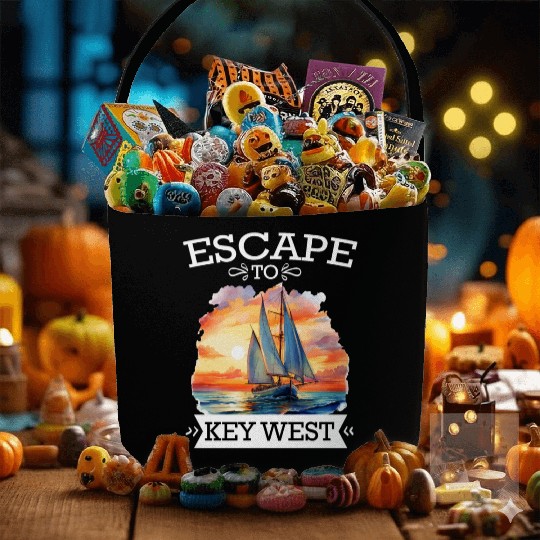 Florida ESCAPE TO KEY-WEST Sailing Outfit Fabric Baskets