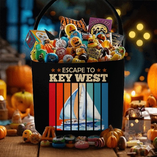 Florida ESCAPE TO KEY-WEST Sailing Outfit Fabric Baskets