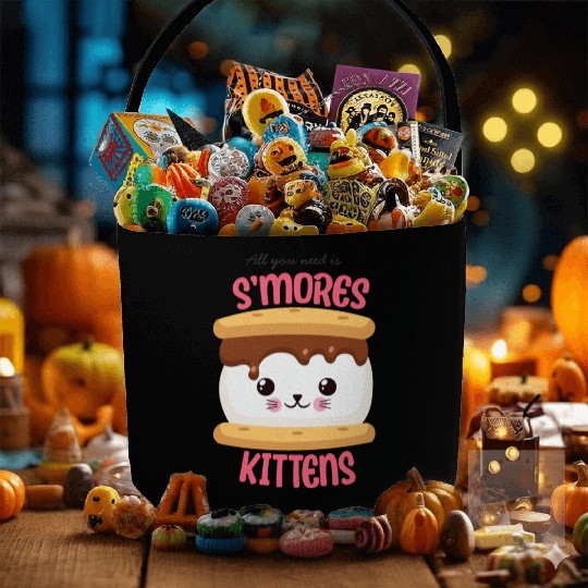 All You Need Is S'mores Kittens Fabric Baskets