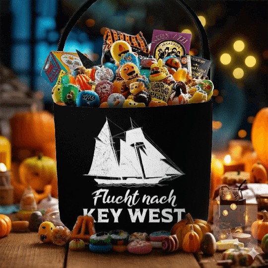 Florida ESCAPE TO KEY-WEST Sailing Florida Fabric Baskets
