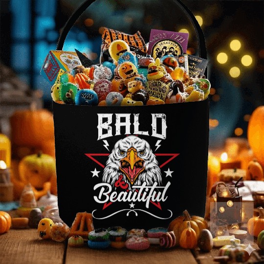 Bald & Beautiful American Eagle with Stars and Fabric Baskets