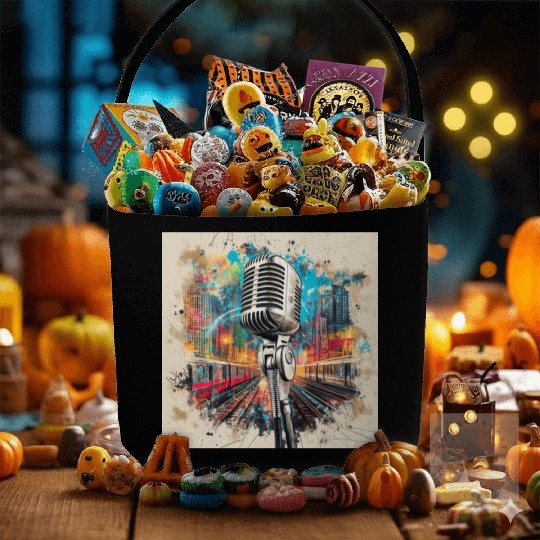 NYC Microphone AT Subway Fabric Baskets