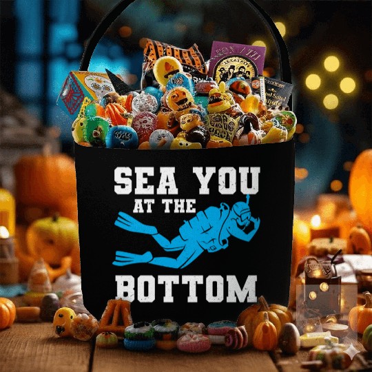 Scuba Diving Diver Fabric Baskets