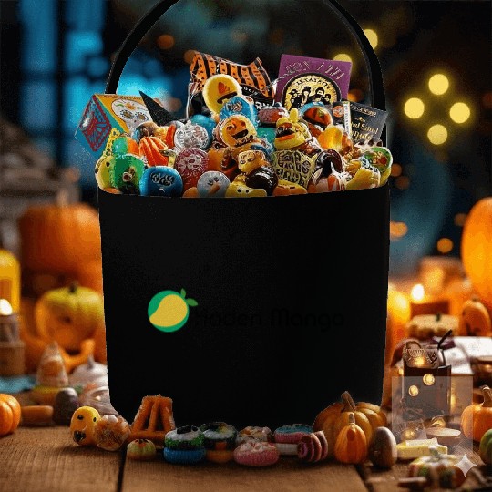 Green Mango Logo Design Fabric Baskets