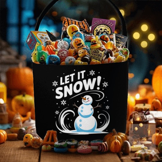 Let It Snow! Fabric Baskets