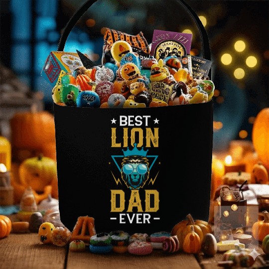 Best Lion Dad Ever Fabric Baskets , happy father day Fabric Baskets