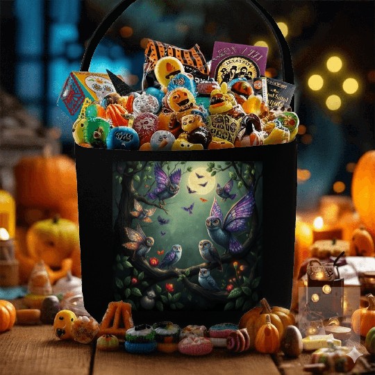Enchanted Forest Creatures Halloween Ideas Fabric Baskets
