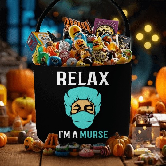 Funny Male Nurse Nursing Medical Fabric Baskets