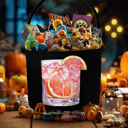 Grapefruit Citrus Cocktail Fabric Baskets