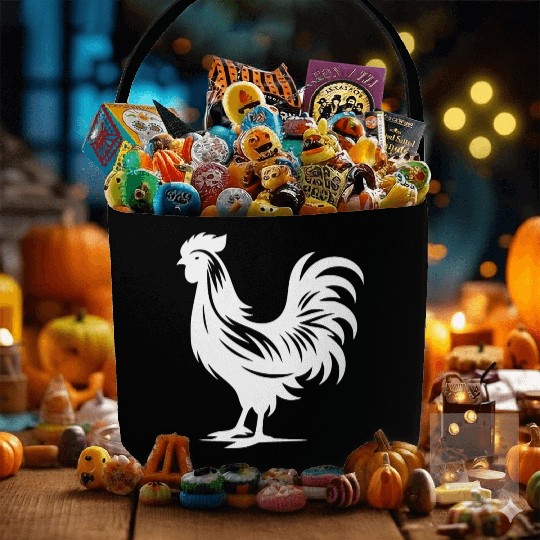 Cute Cock Pedigree Cock Large Plumage Fabric Baskets