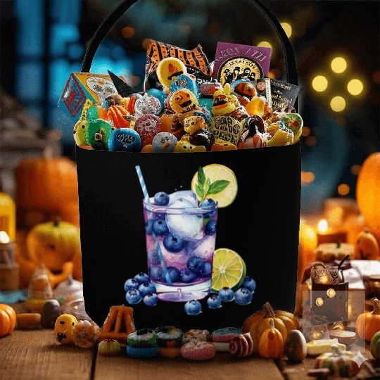 Blueberry Lemon Cocktail Fabric Baskets