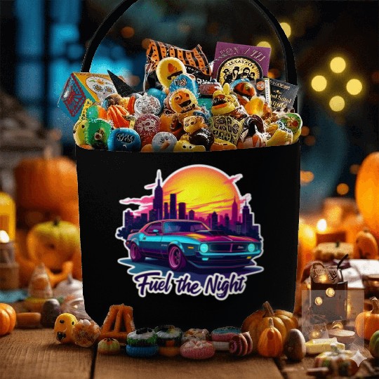 Cyberpunk Muscle Car Fabric Baskets