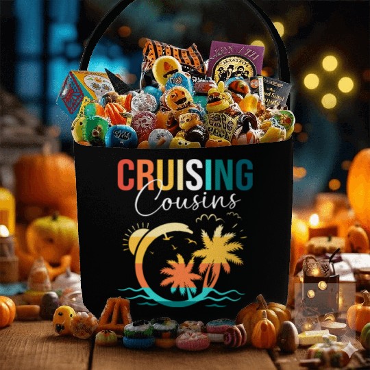 Family Cruise Mediterranean Cruising Cousins Fabric Baskets