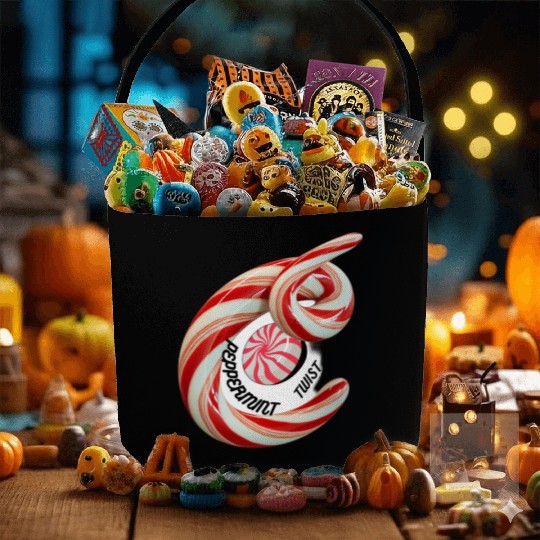 Peppermint Candy Fabric Baskets