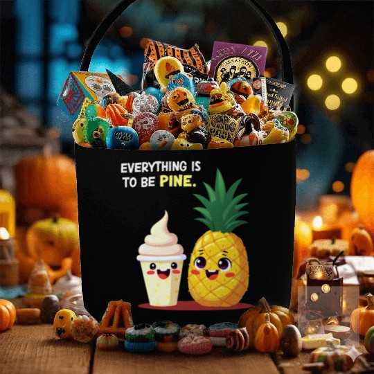 Everything is to be Pine - Cute Pineapple Design Fabric Baskets