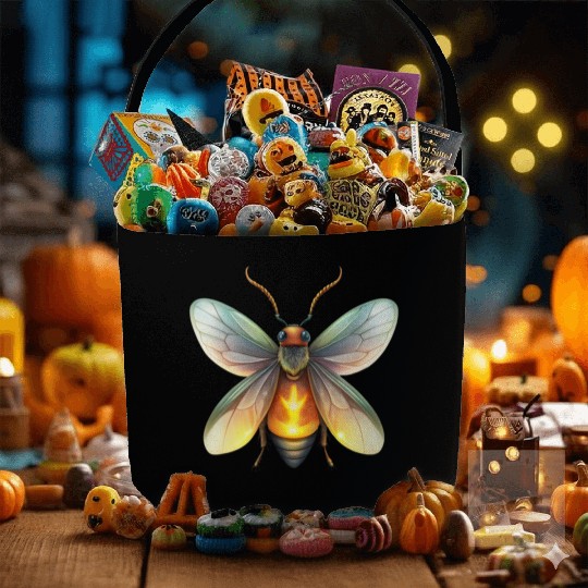 Shiny Firefly Fabric Baskets