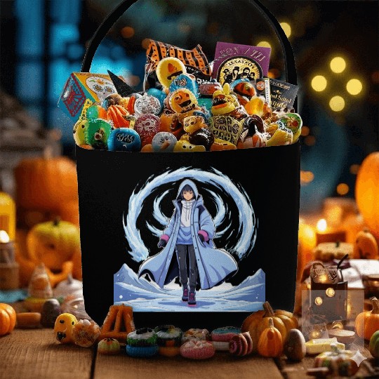 Chill Anime Winter Fabric Baskets