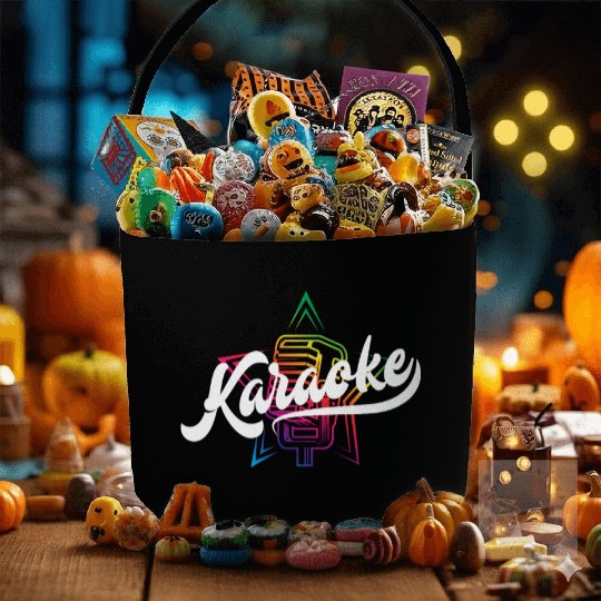 Colorful Karaoke Microphone Design Fabric Baskets