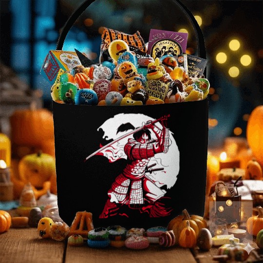 Kanji Japan Katana Sword Ninja Samurai Fabric Baskets