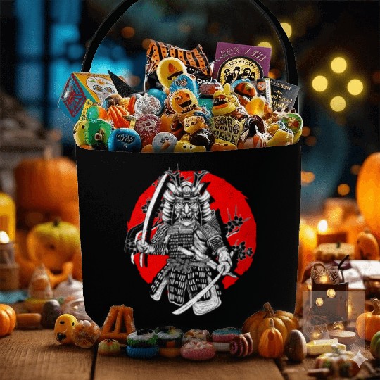 Kanji Katana Oni Demon Ninja Samurai Fabric Baskets