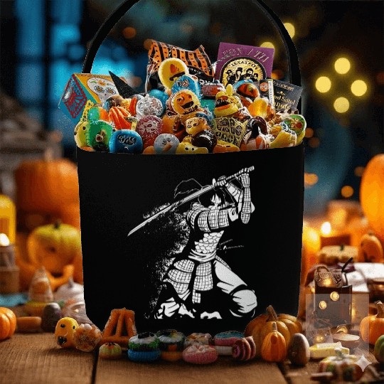 Kanji Japan Katana Sword Ninja Samurai Fabric Baskets