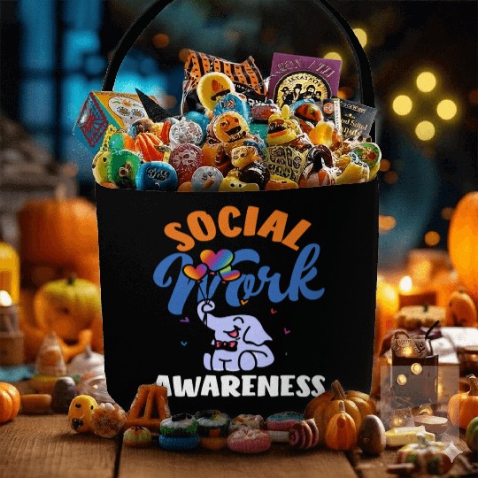 Social Work Awareness Elephant Balloons Fabric Baskets