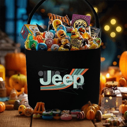 Jeep Painted Angles Design Fabric Baskets