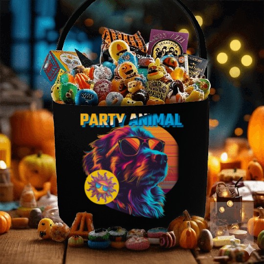 Party Animal Vintage Fabric Baskets