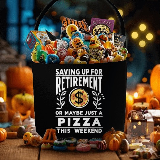 Saving up for retirement or maybe pizza Fabric Baskets
