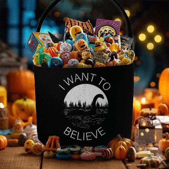 I Want To Believe -Nessie Fabric Baskets