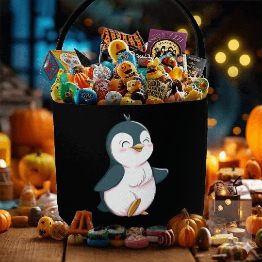 Cute Penguin Fabric Baskets