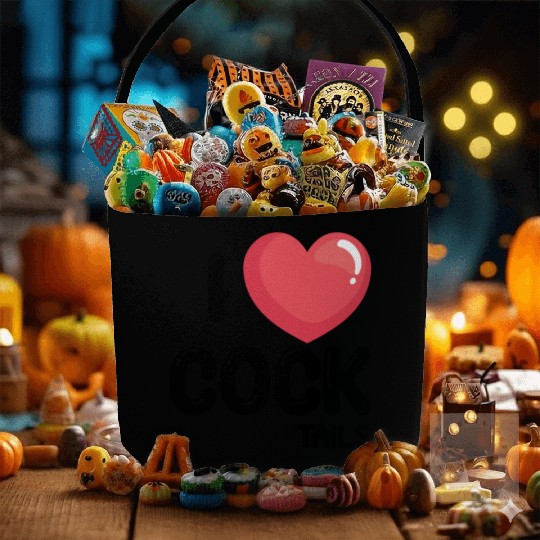 Funny I Love Cocktails 1 Fabric Baskets