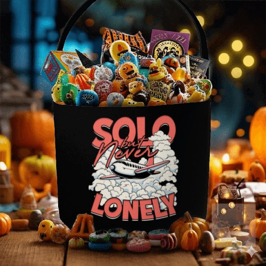 First Solo Flight Pilot Solo But Never Lonely Fabric Baskets