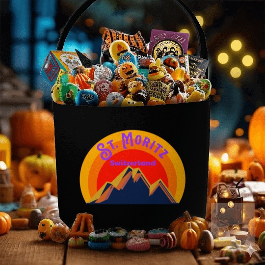 St. Moritz Switzerland Alps - Fabric Baskets