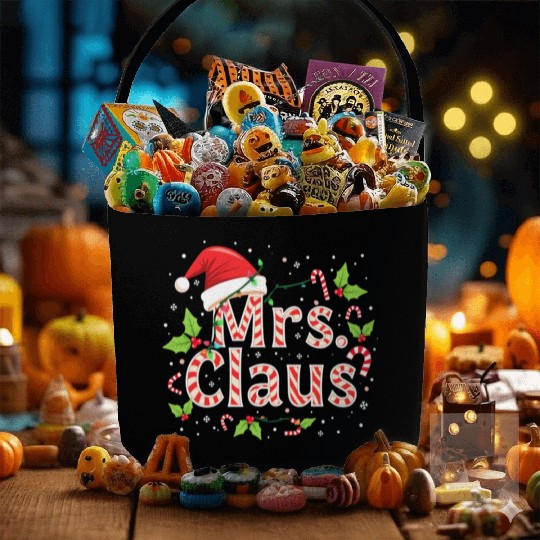 MRS CLAUS Fabric Baskets