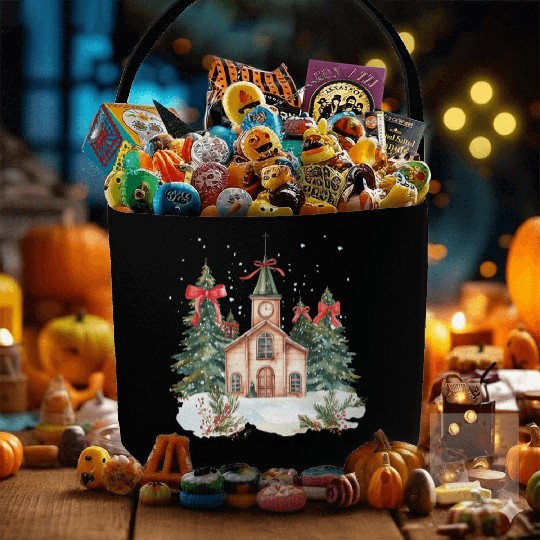 Oh Come Let Us Adore Him Funny Chrismas Jesus Fabric Baskets