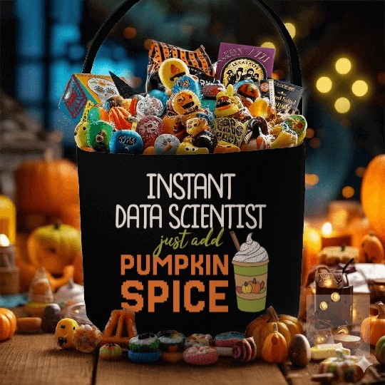 Data Scientist Thanksgiving Pumpkin Spice Fabric Baskets