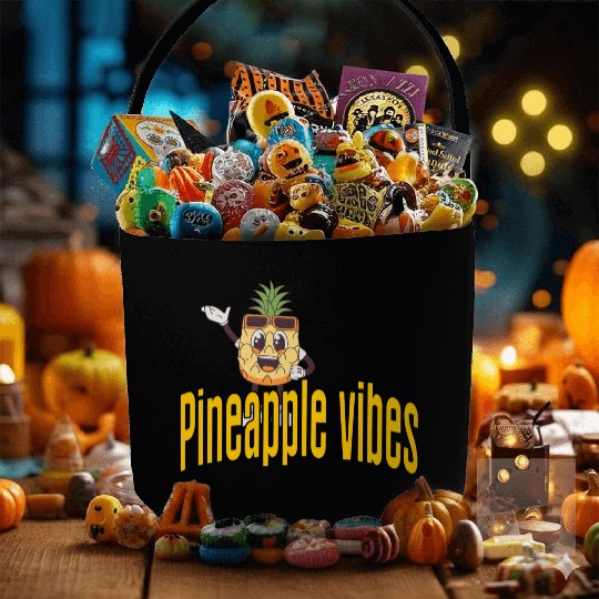 Pineapple vibes Fabric Baskets