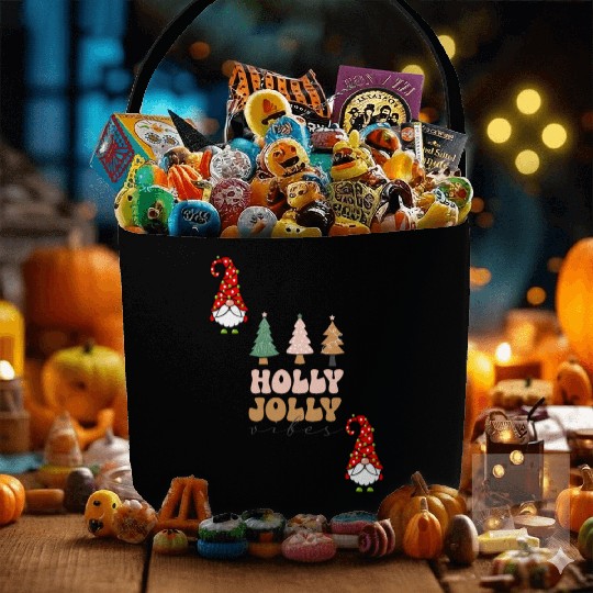 Holly Jolly Vibes Fabric Baskets