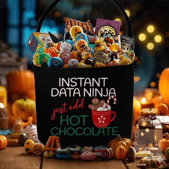Data Ninja xmas hot Chocolate Christmas Fabric Baskets