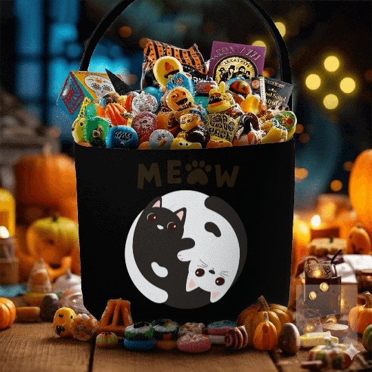 Meow Cat Fabric Baskets