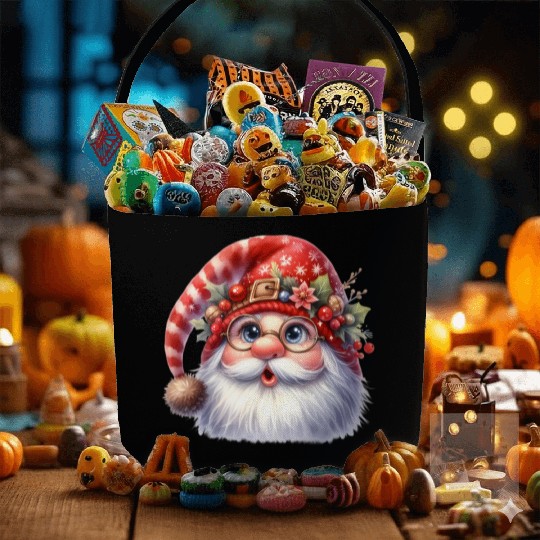 Santa Claus Christmas, Merry Christmas Fabric Baskets