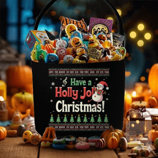 Have a holly joy christmas Fabric Baskets