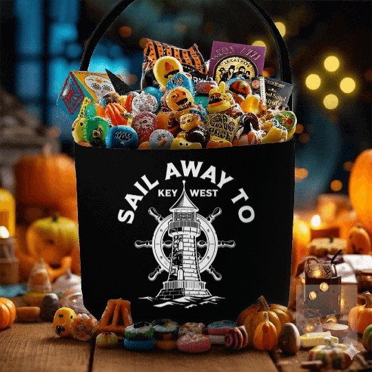 SAIL AWAY TO KEY-WEST Florida Keys Sunshine-State Fabric Baskets